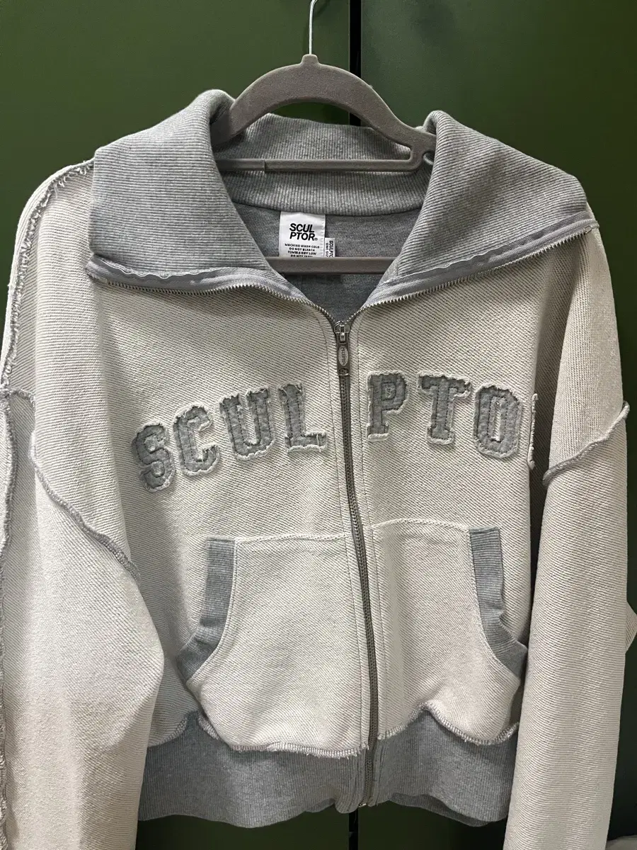 SCULPTOR | 스컬프터 Sculptor Geek Half Zip-Up Blue Gray